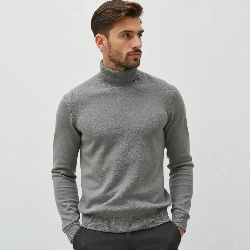 Pull à Col Roulé Élégant pour Hommes – Chaleur, Confort et Élégance Luxe Paris