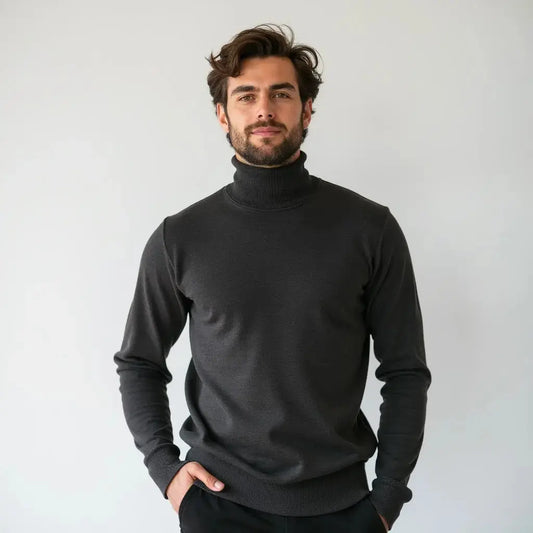 Pull à Col Roulé Élégant pour Hommes – Chaleur, Confort et Élégance Luxe Paris